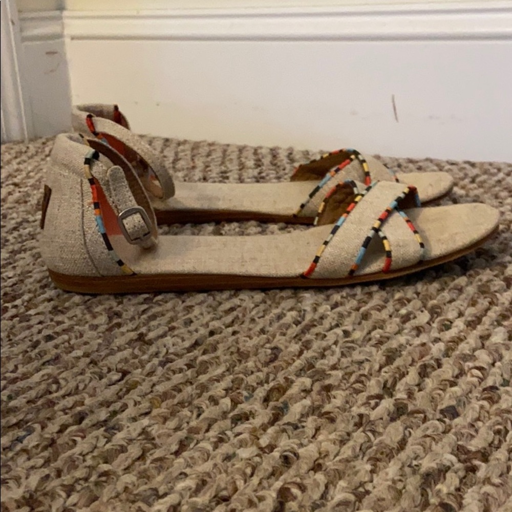 Toms sandals, size 9